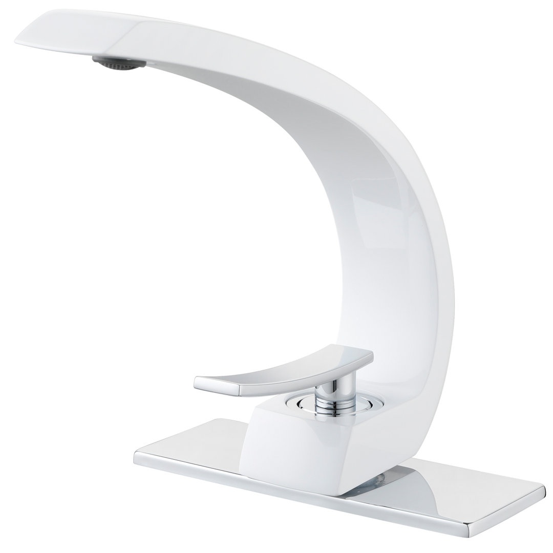Single Handle Single Hole Bathroom Sink Faucet With Optional Drain Assembly